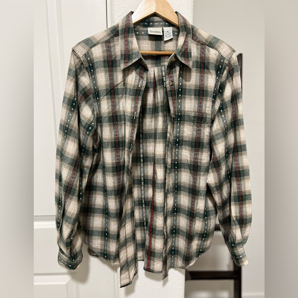 Vintage Classic Elements Button Down Top - image 3